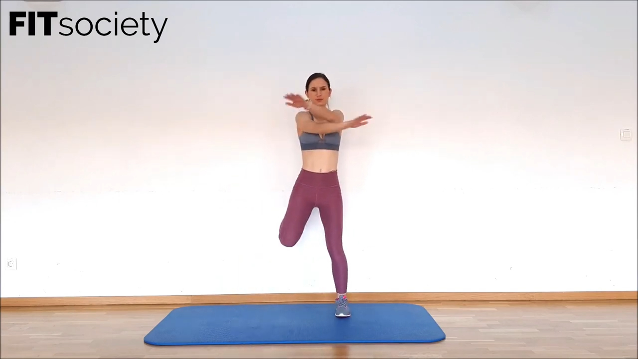 Knee Curl + Arm Swing