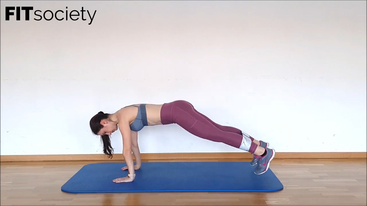 Jumping jacks en plancha