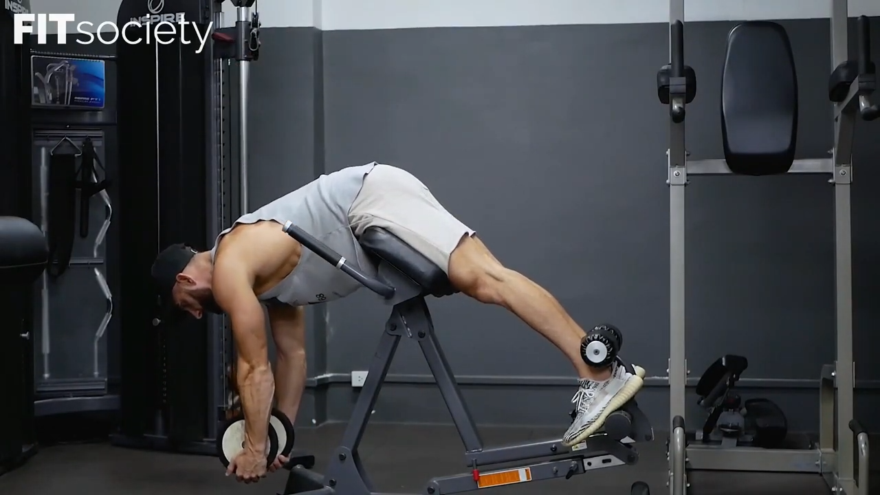 Dumbbell Hyperextensions