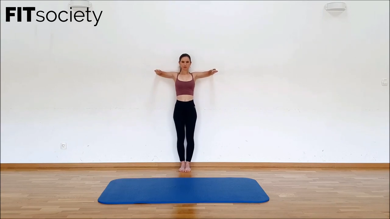 Flexiones contra la pared