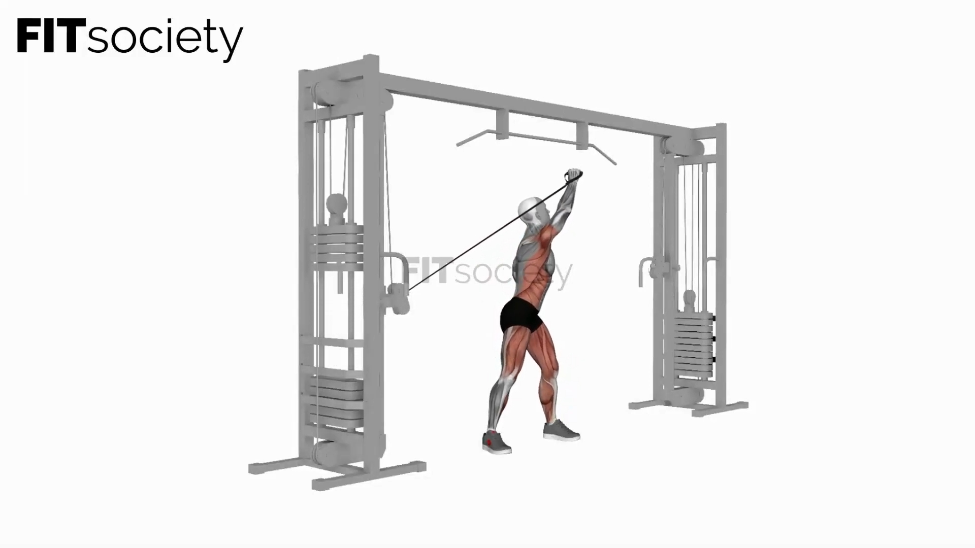 Cable Twisting Overhead Press