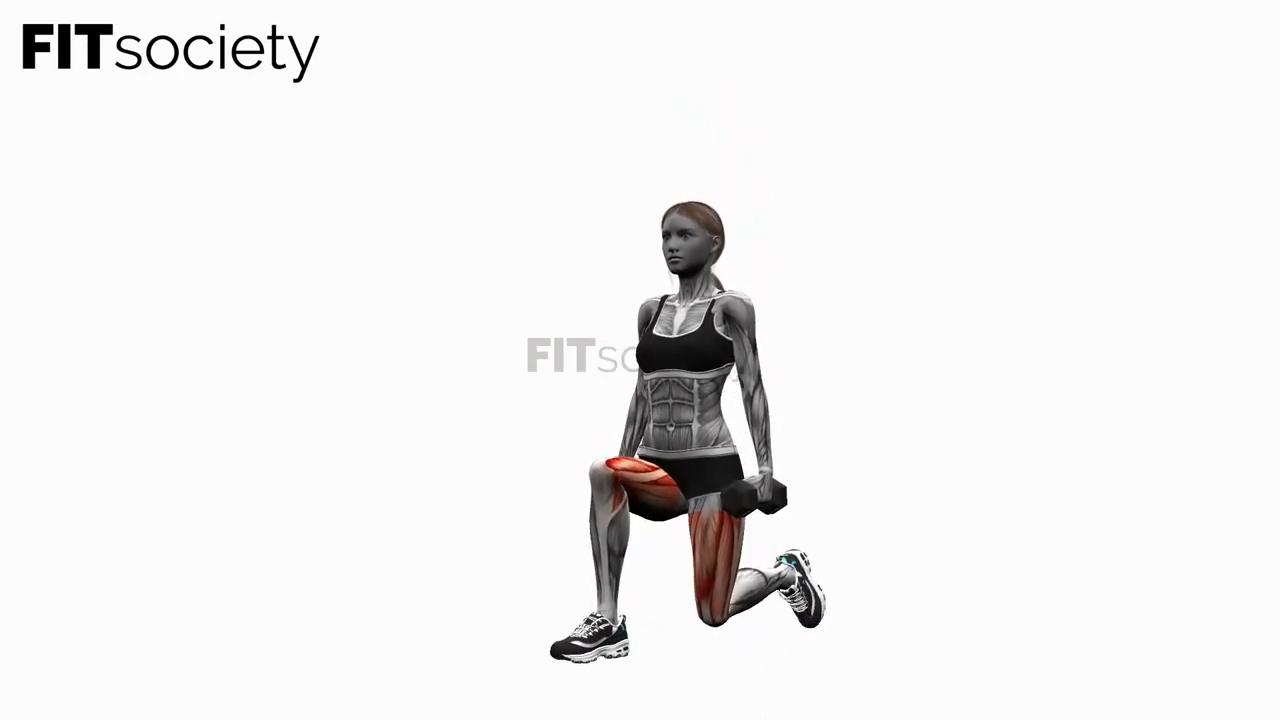 Dumbbell Lunge On The Spot