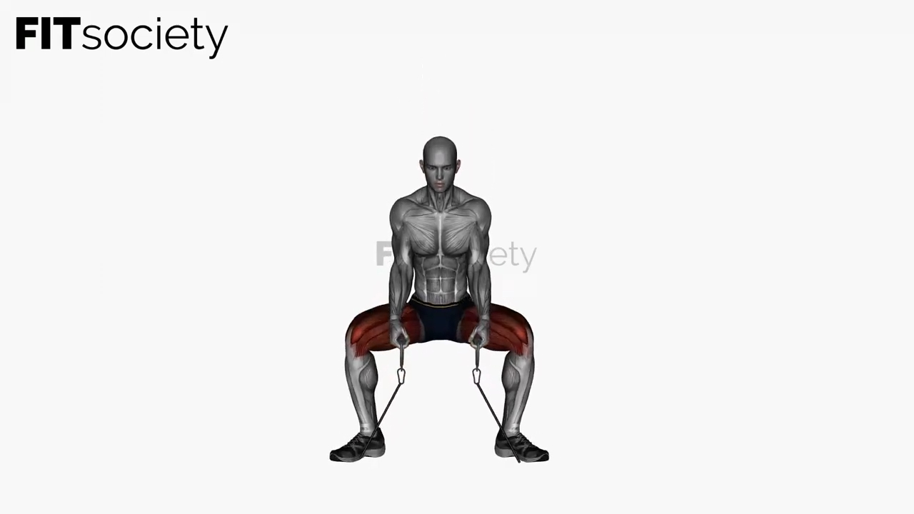 Sumo Squat In Between Legs Resistance Band