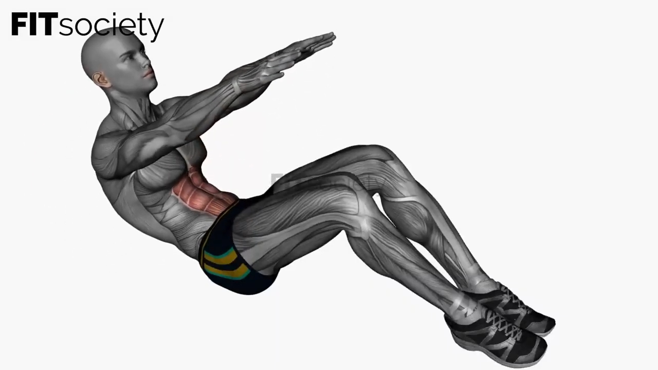 Crunchs abdominaux avec maintien