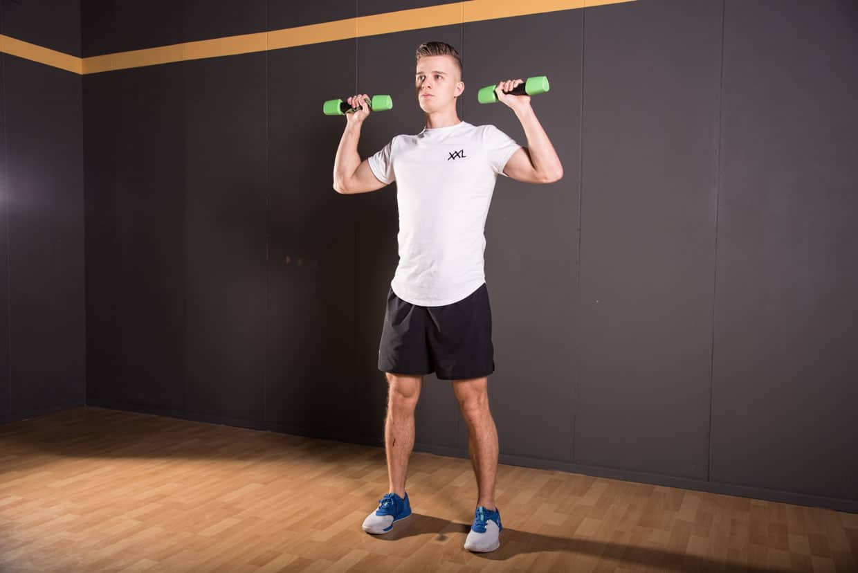 Jumping Jack Dumbbell Press