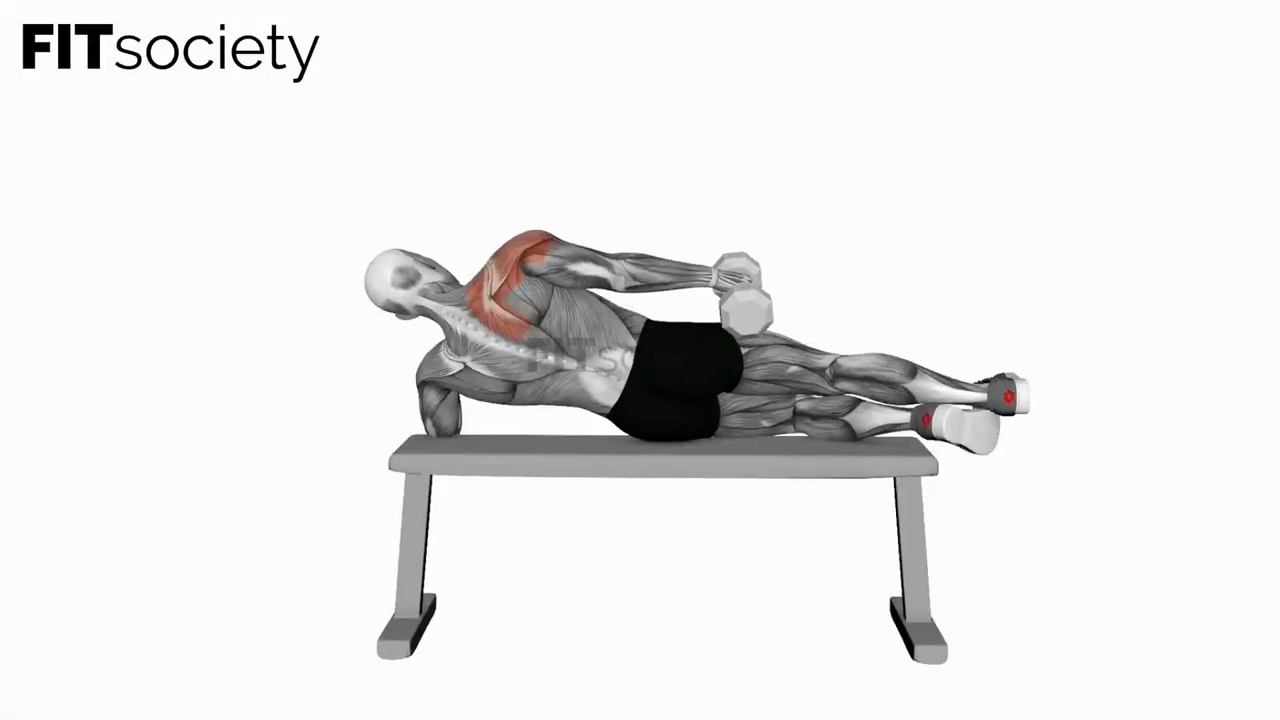Dumbbell Side-Lying One-Arm Raise