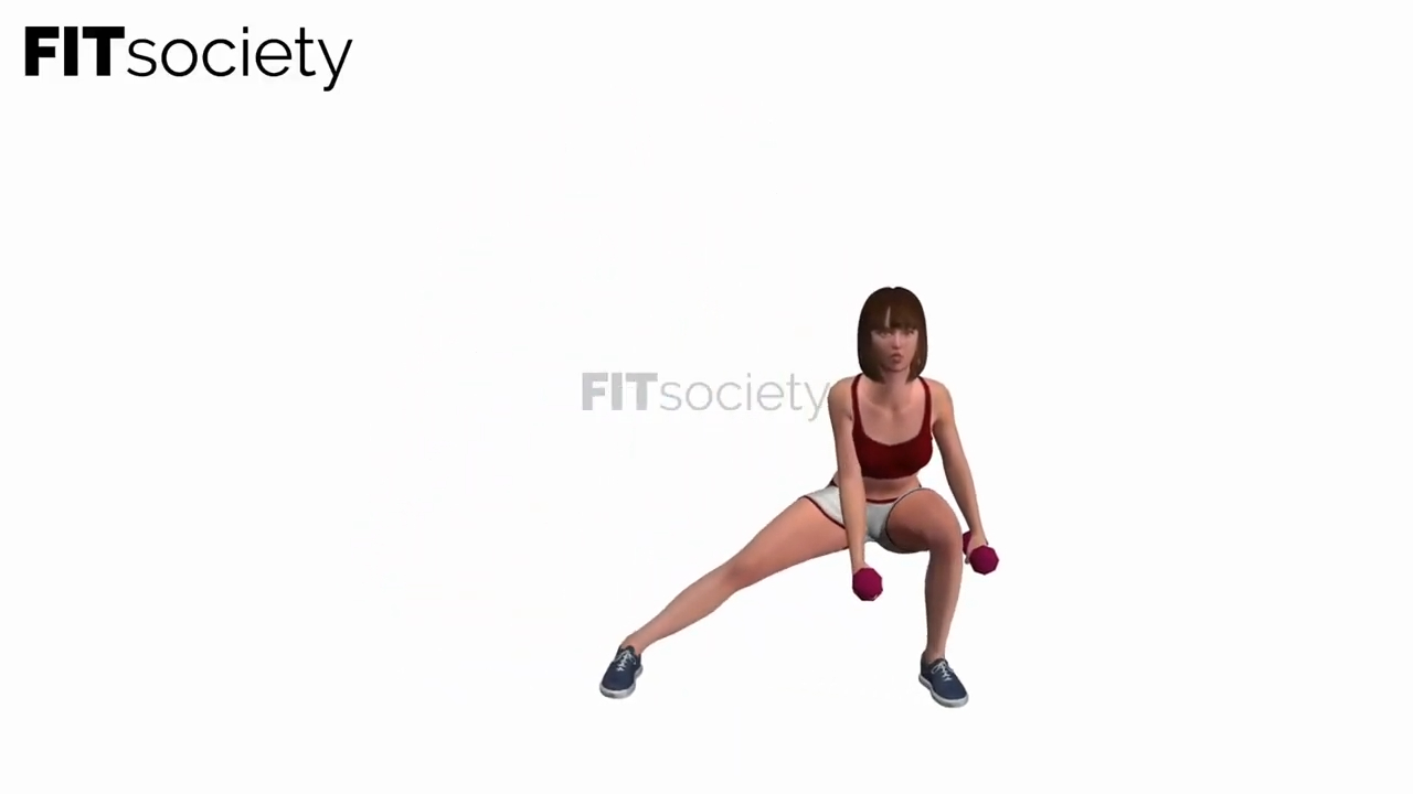 Side Lunges Dumbbells
