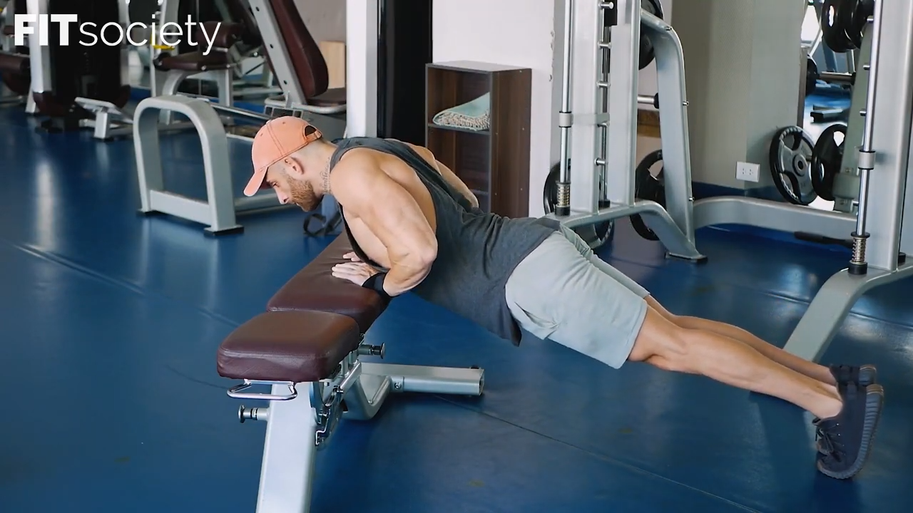 Incline Diamond Push-Ups