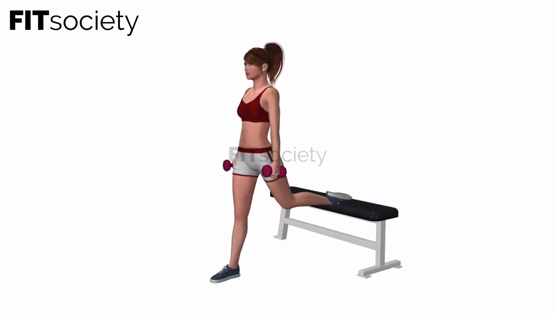 Bulgarian Split Squat with Dumbbells