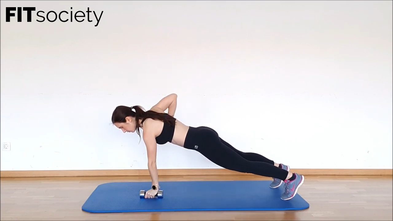 Dumbbell Renegade Row