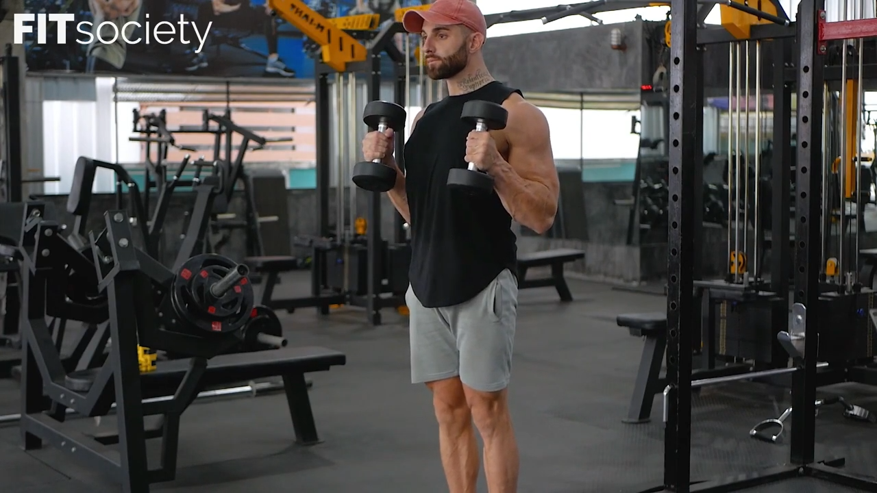 Hammer-Curls mit Kurzhanteln