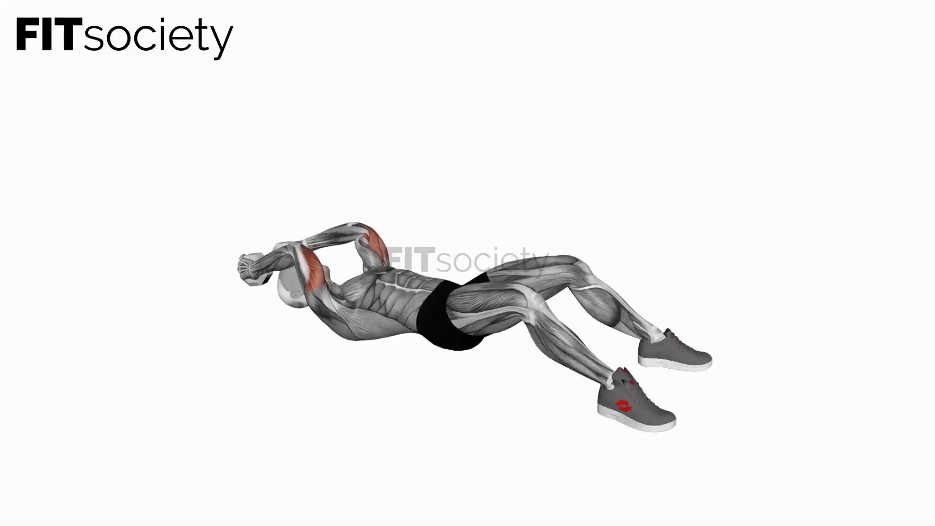 Dumbbell Lying Triceps Extension on Floor