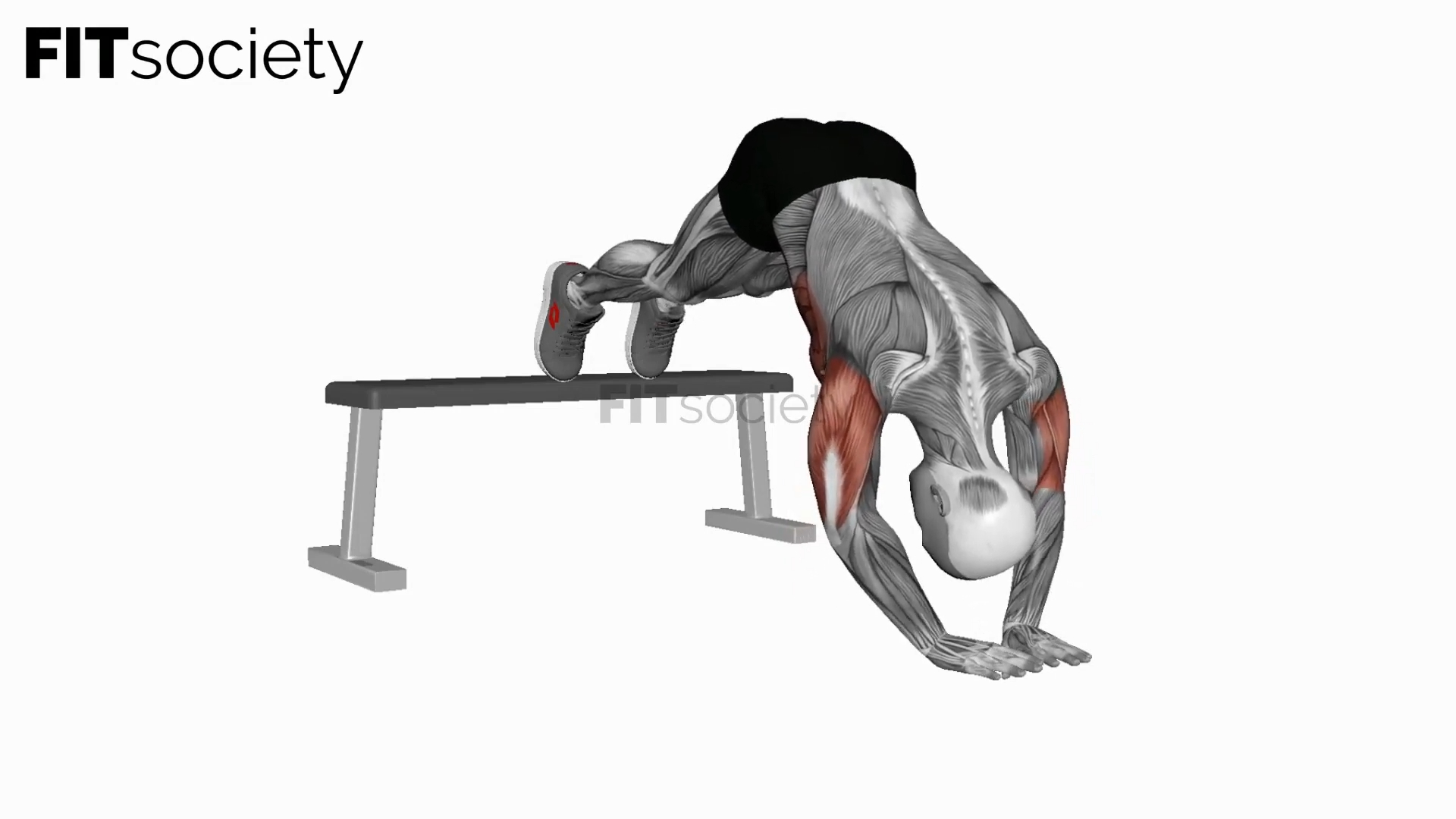 Decline Diamond Pike Push-Up