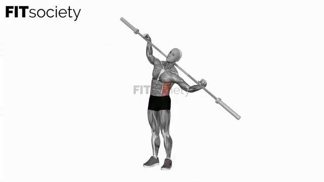 Barbell Side Bends