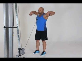 Cable Wide-Grip Upright Row