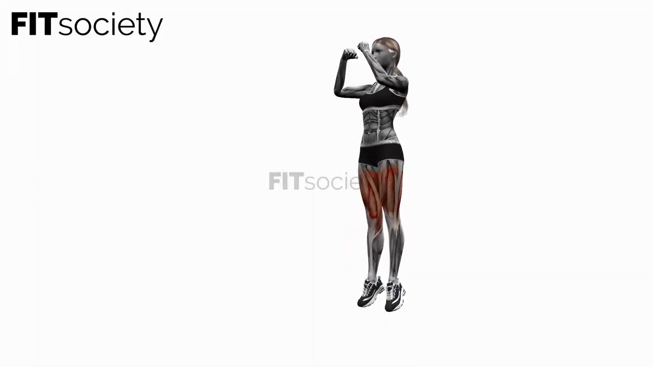 Squats sautés au poids du corps