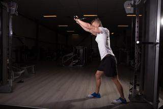 Cable Forward Triceps Extensions