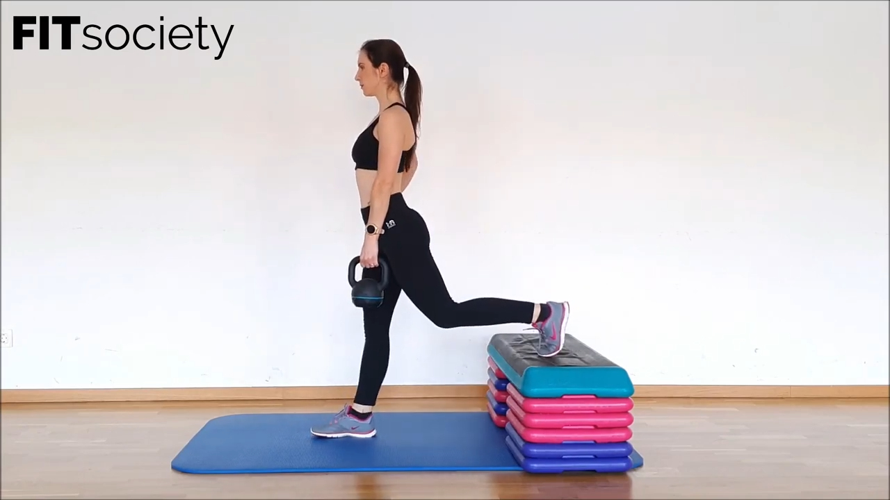 Kettlebell Bulgarian Split Squat