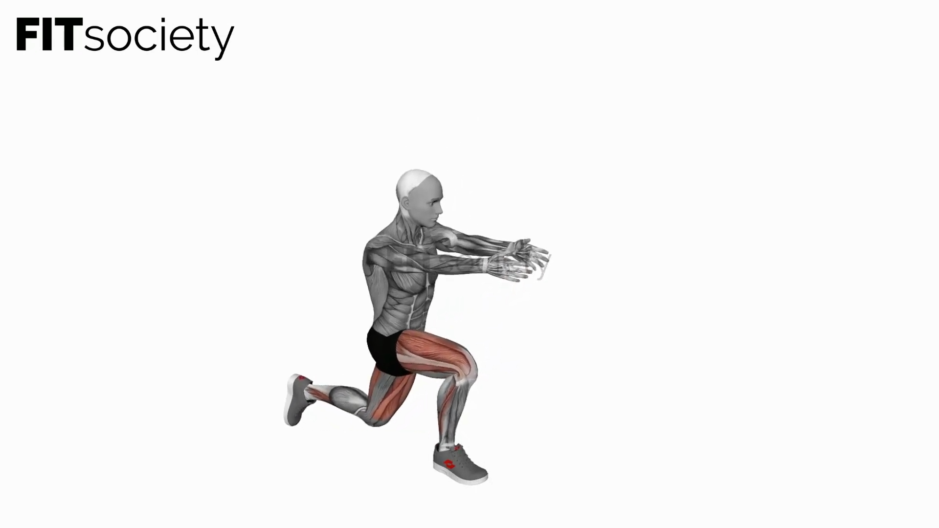 Bodyweight Rear Lunge Front Raise