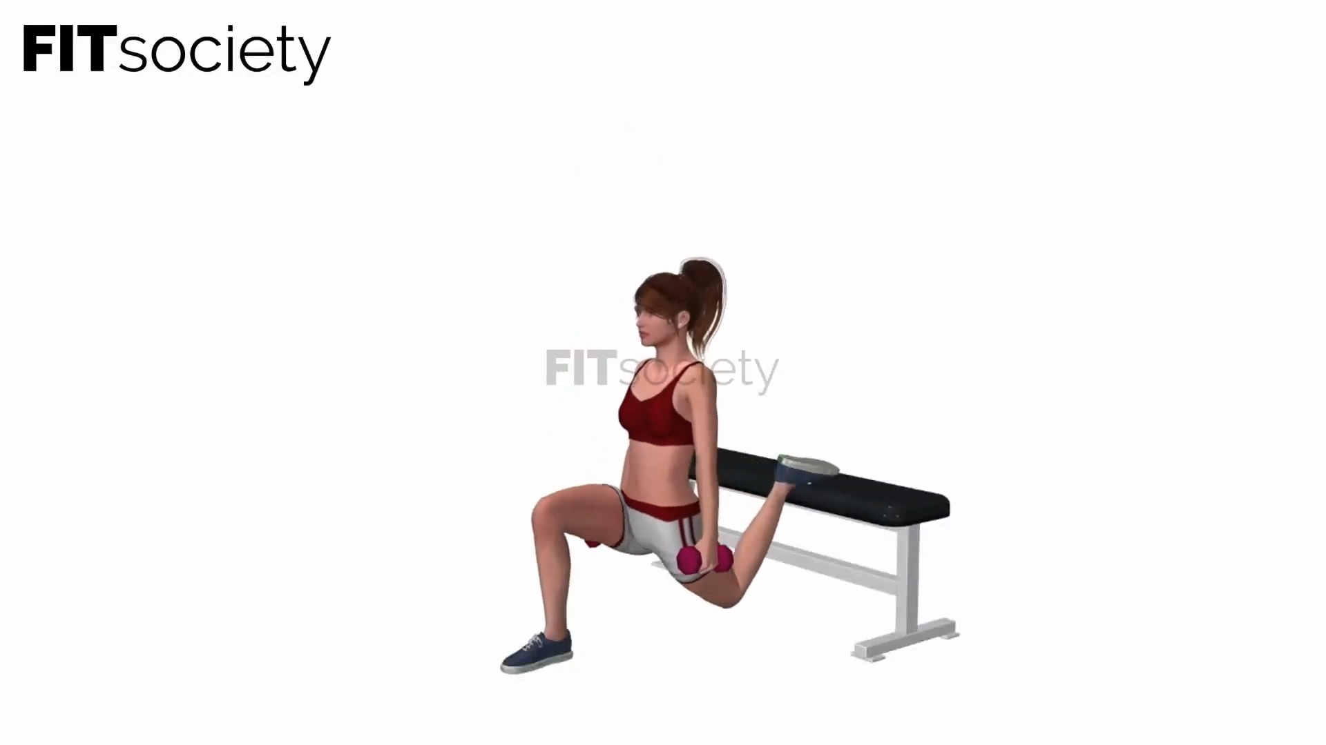 Bulgarian Split Squat with Dumbbells