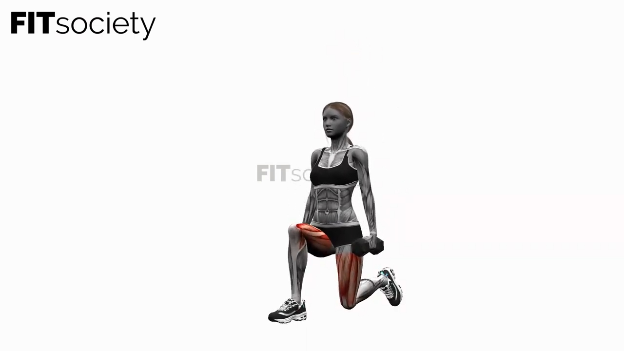 Dumbbell Lunge Alternating On The Spot
