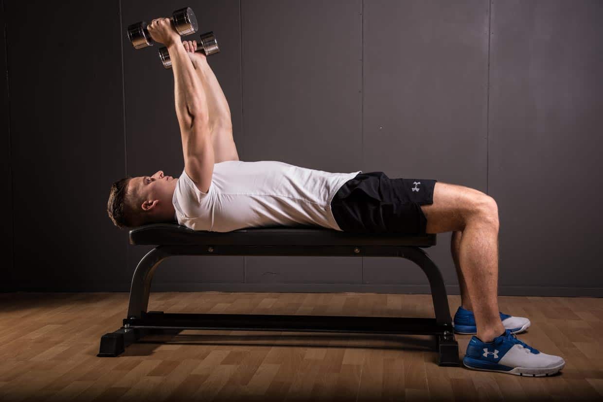 Dumbbell Lying Triceps Extension