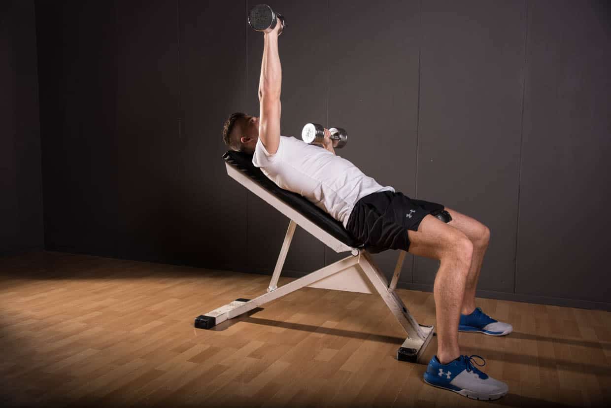 Unilateral Dumbbell Incline Bench Press