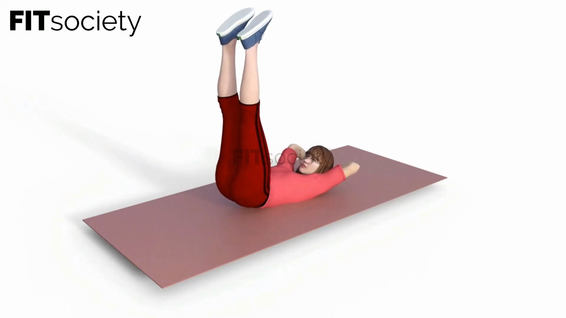 Raised Legs Reverse Crunches