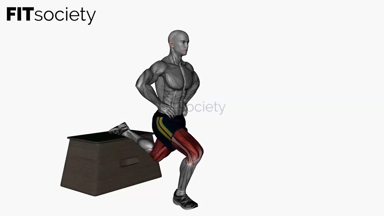 Bulgarian Split Squat Bodyweight Right