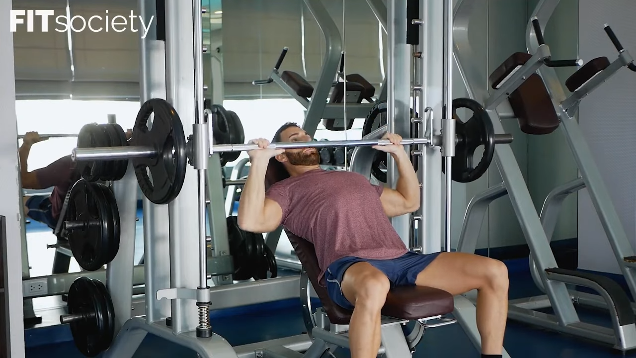 Smith Machine Incline Bench Press