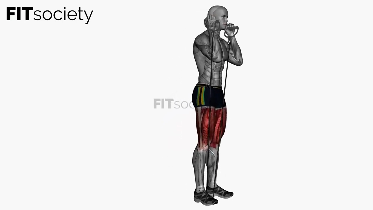 Reverse Lunge Left Resistance Band