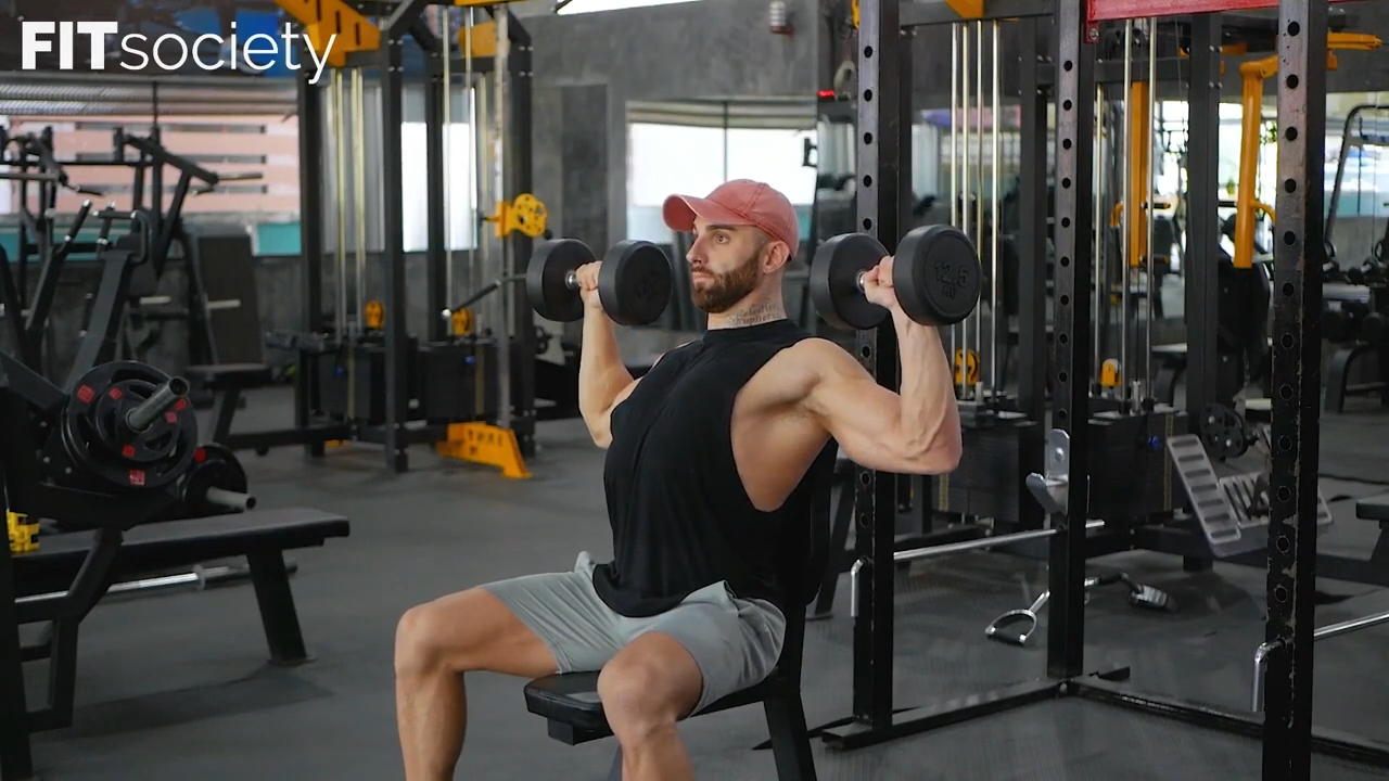 Seated Dumbbell Shoulder Press