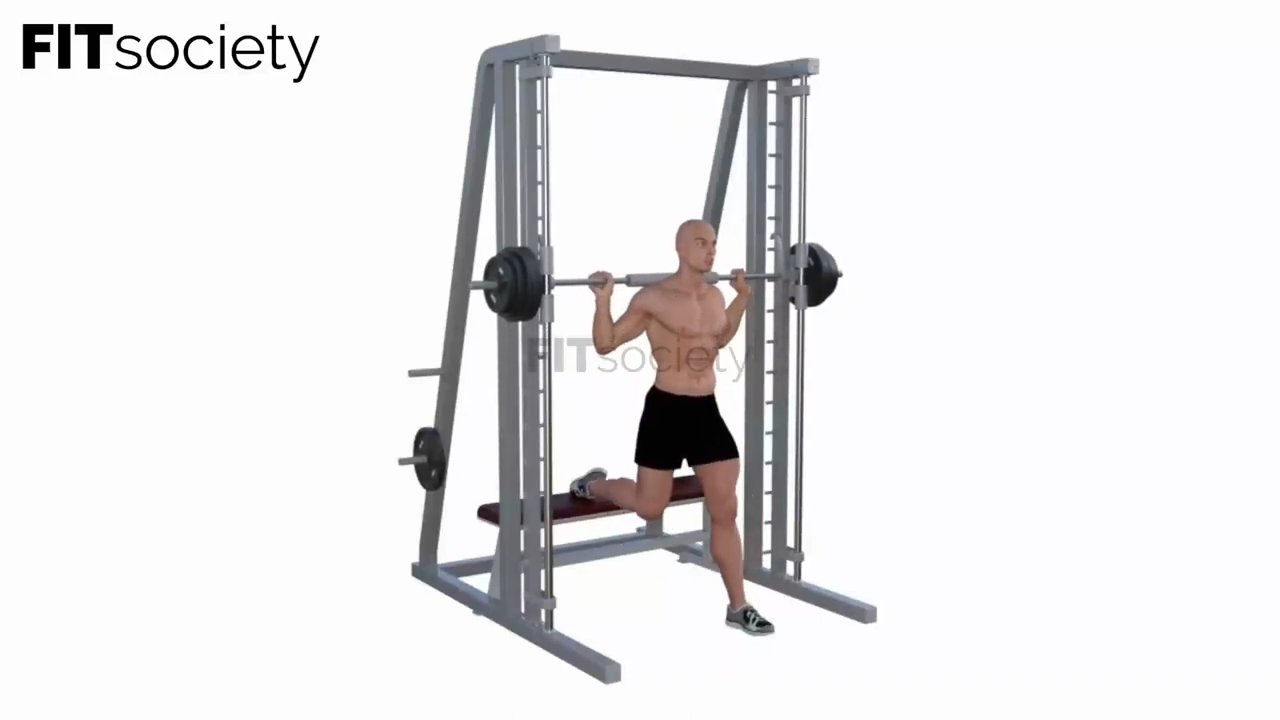 Squat bulgare à la machine