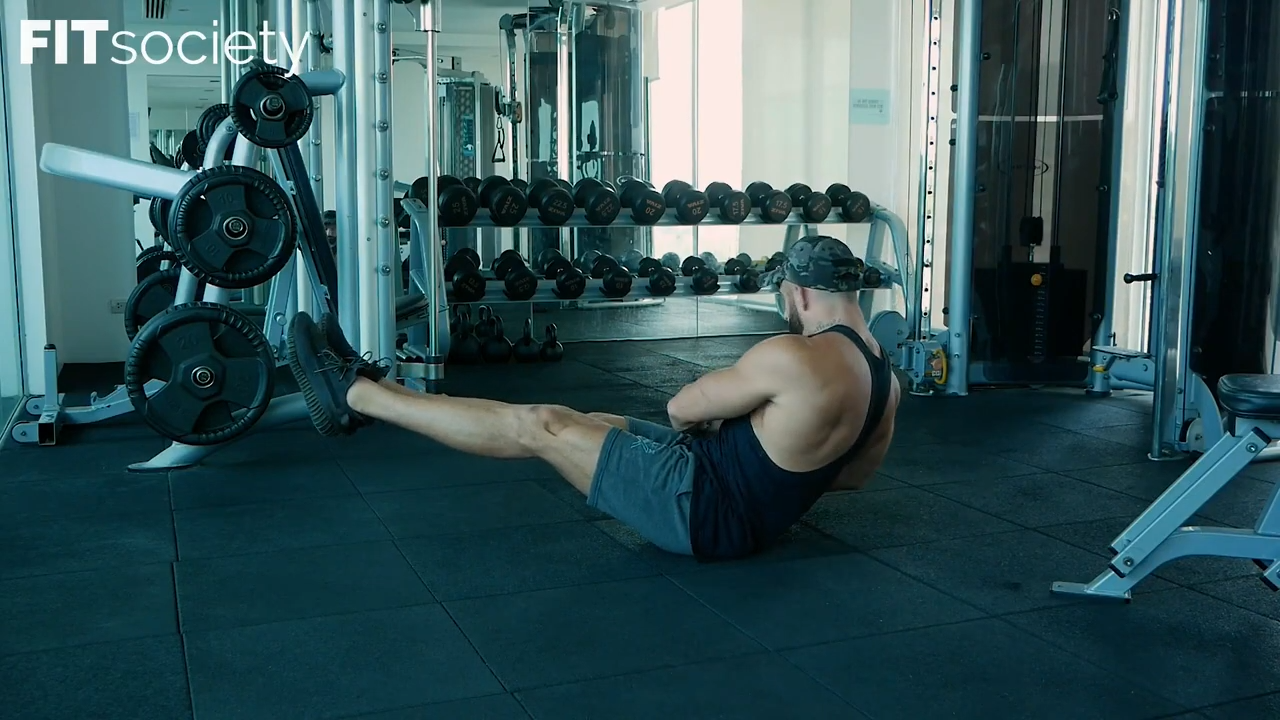 Russian Leg Twists pieds levés