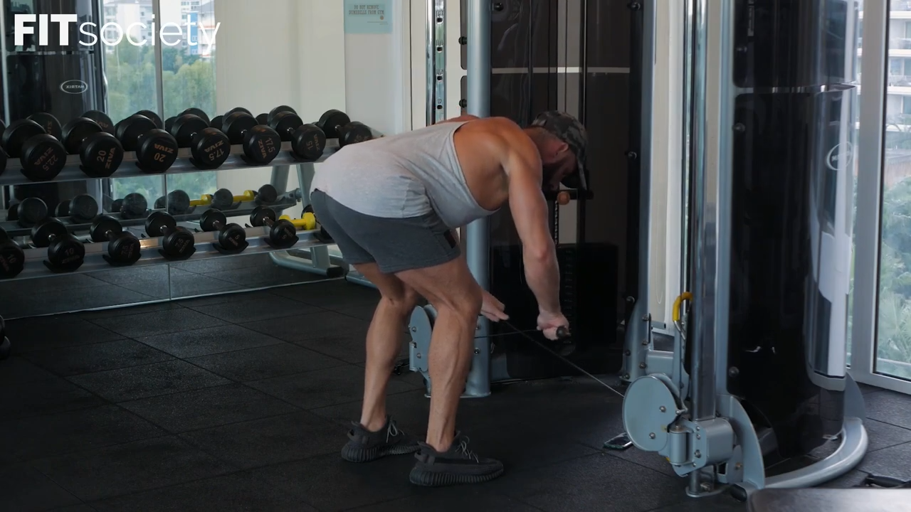Cable Bent Over Rear Delt Fly
