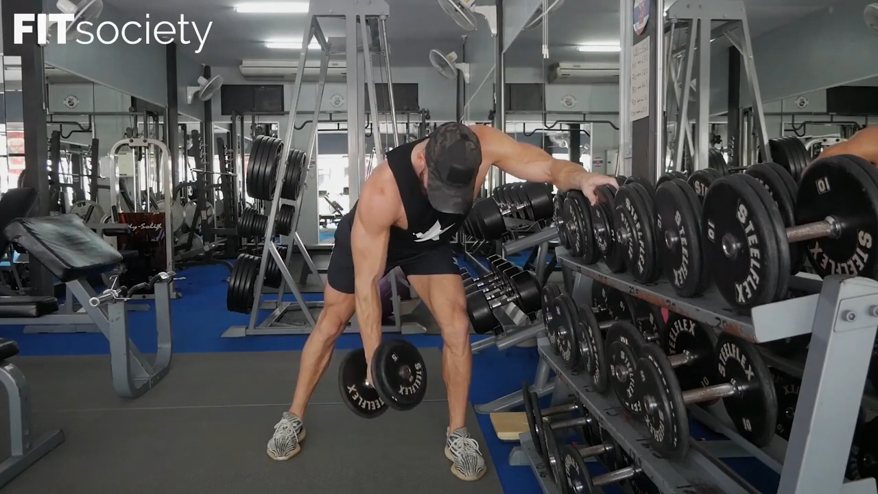 Dumbbell Kroc Row