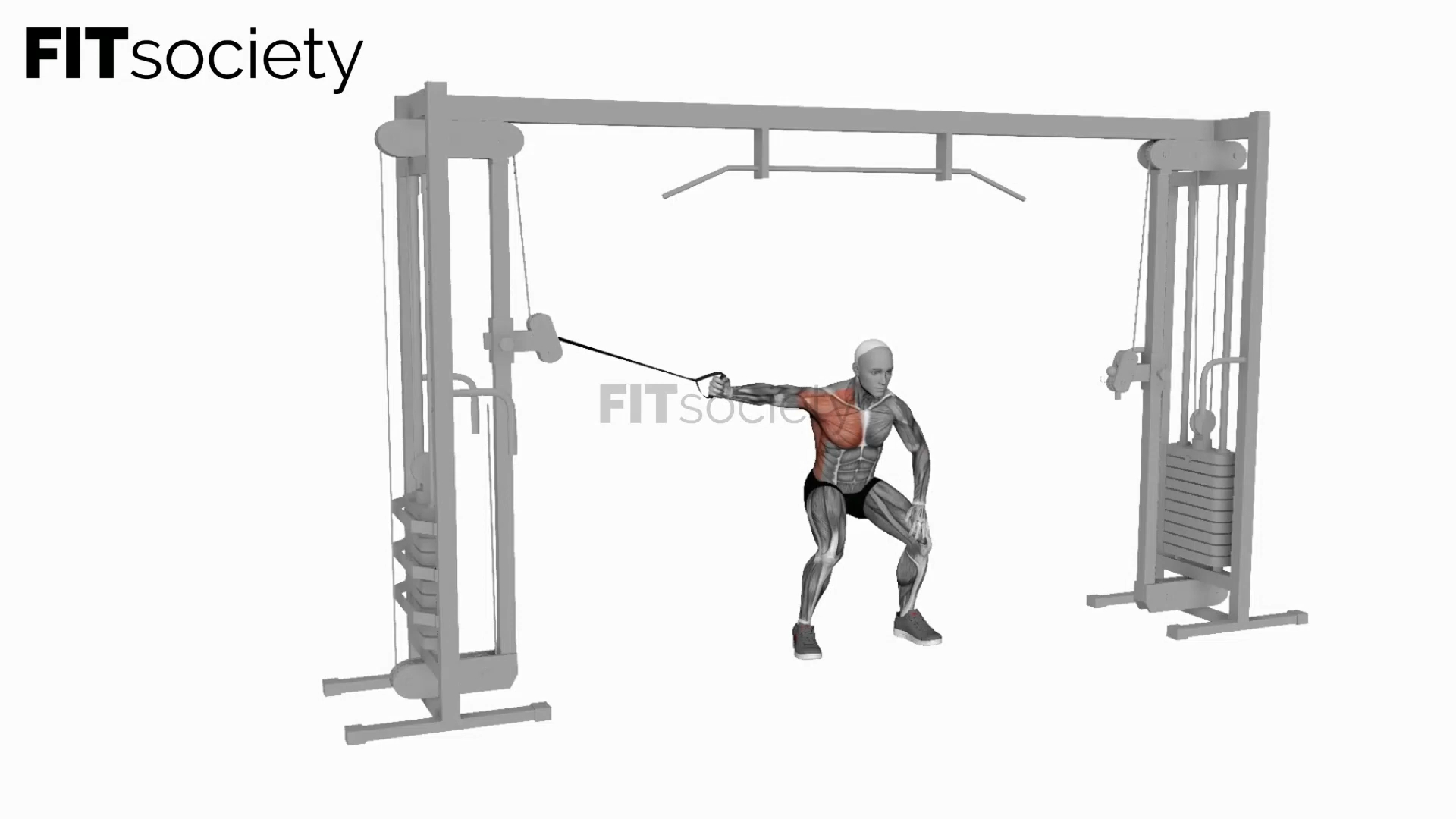Cable One Arm Lateral Bent Over