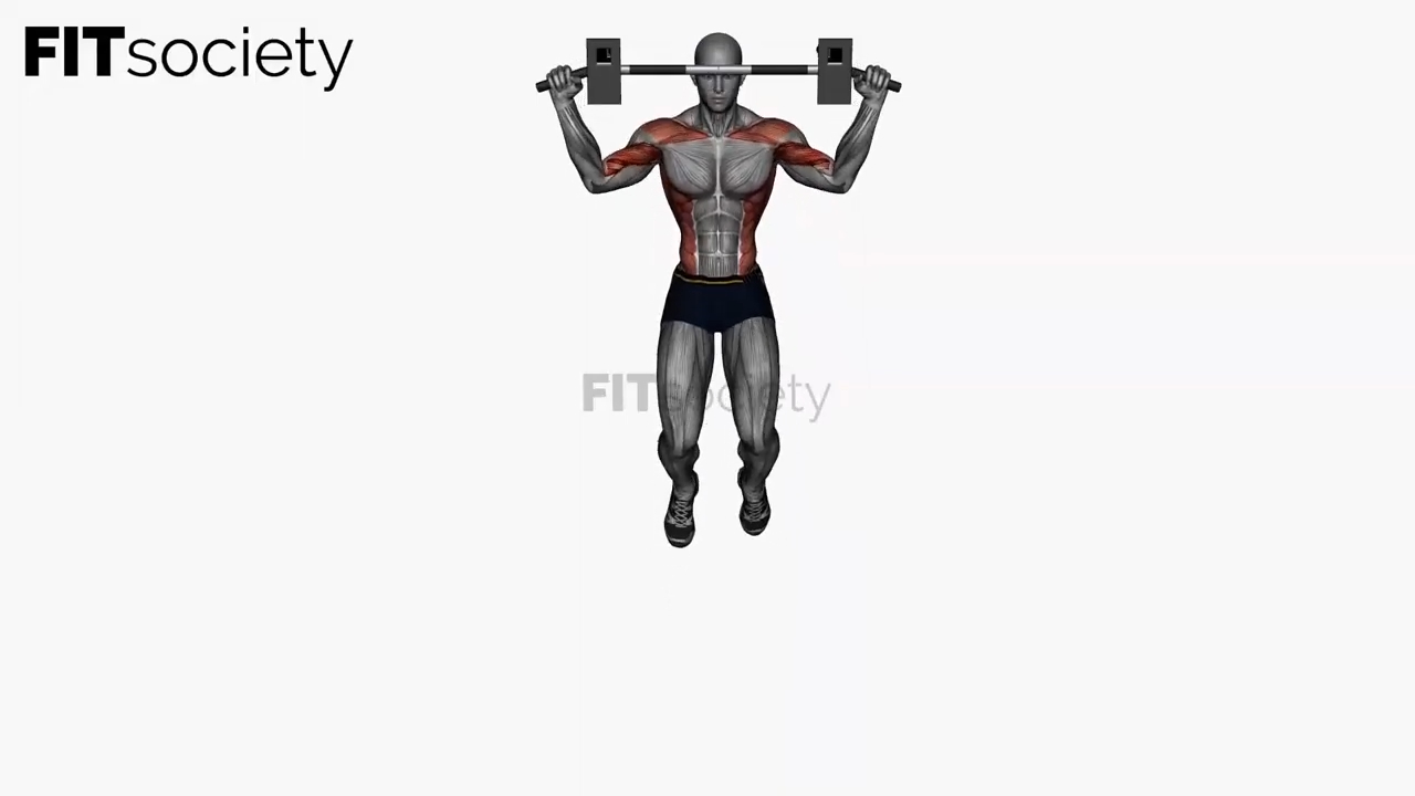 Wide-Grip Pull-Up Front View