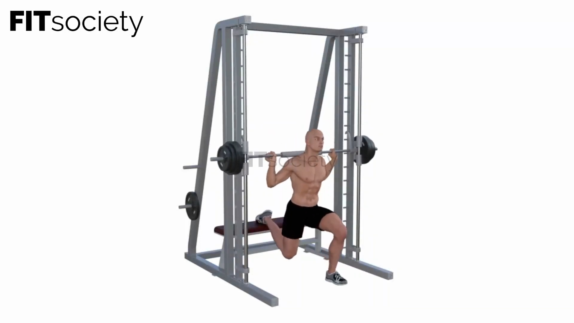 Squat bulgare à la machine
