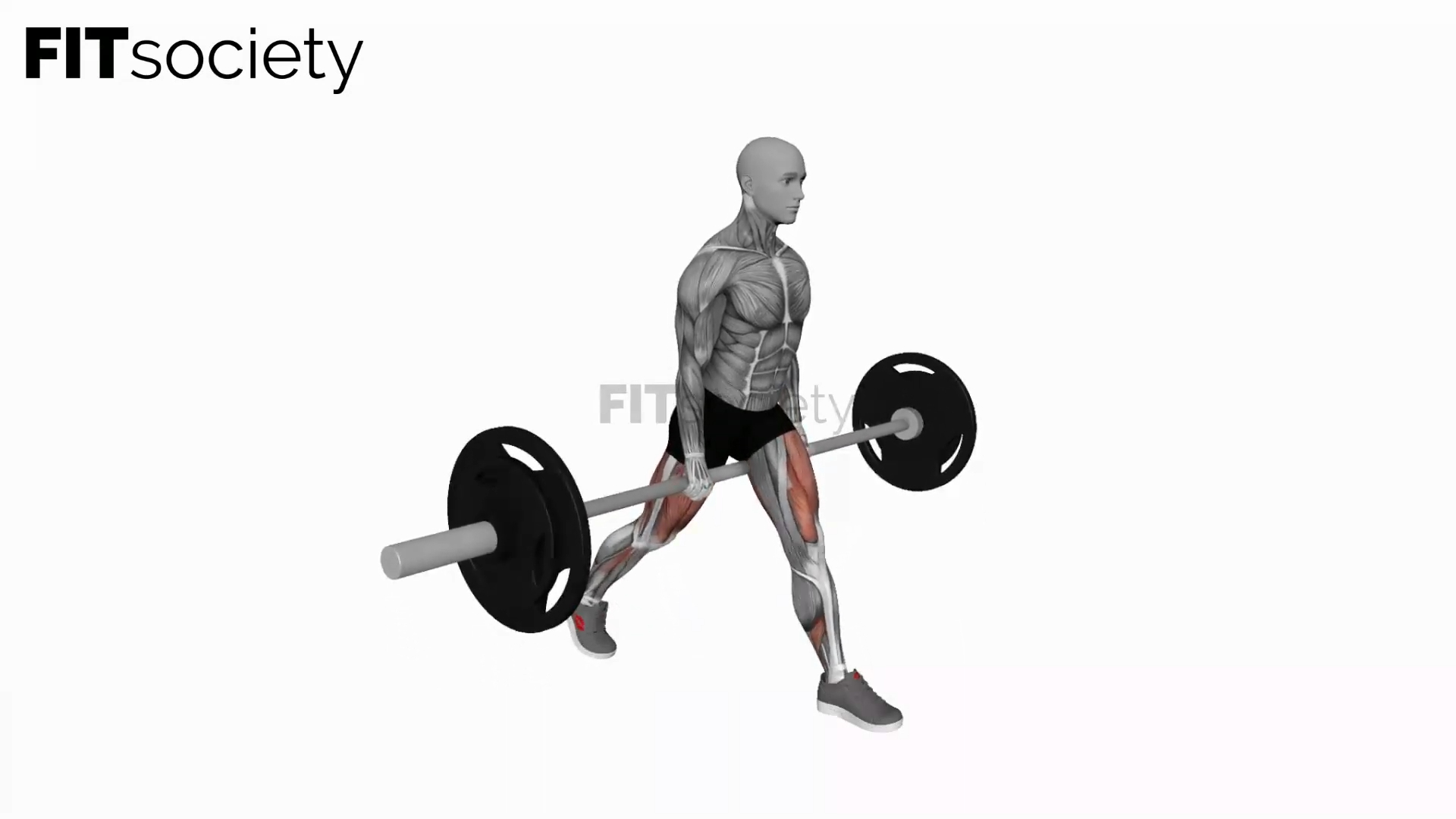Barbell Jefferson Split Squat
