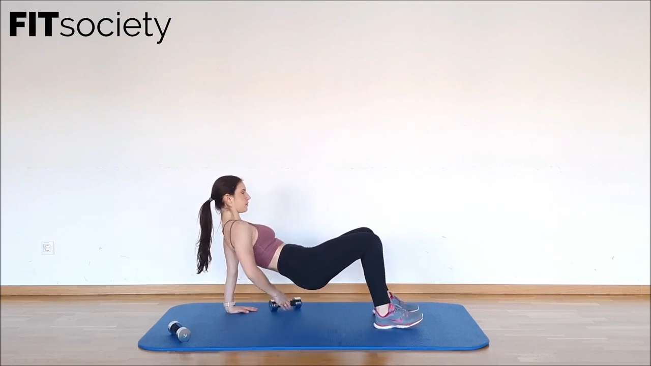 Dumbbell Tabletop Drag