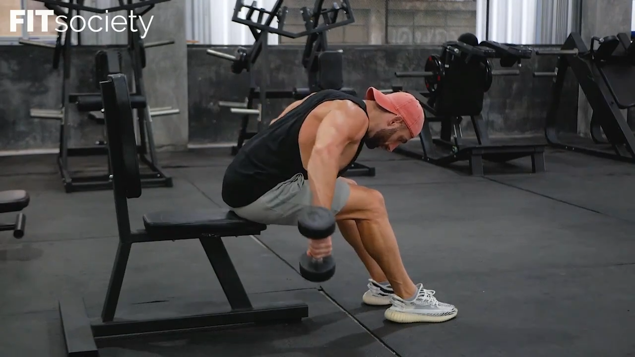Dumbbell Seated Rear Delt Raise