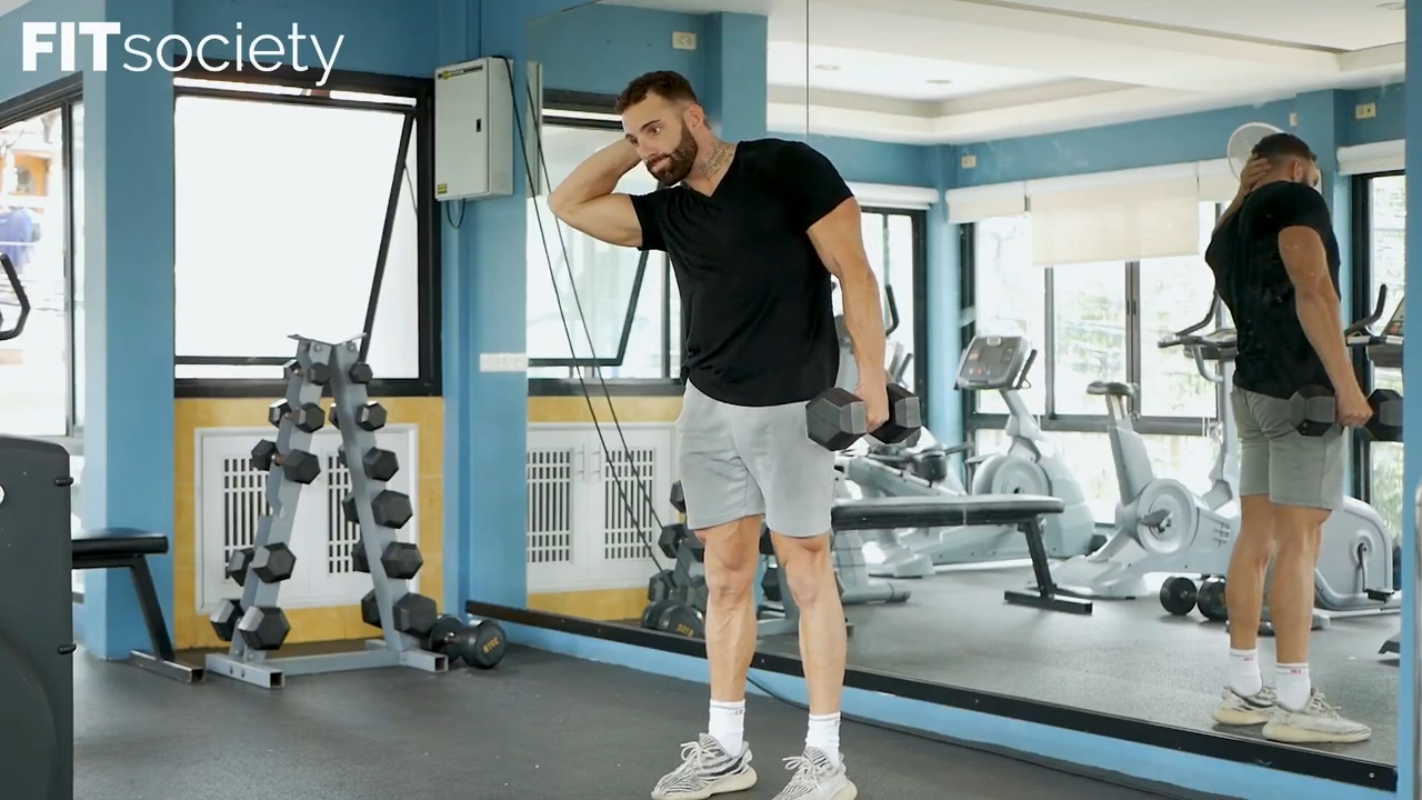 Crunch lateral con peso y voz en off