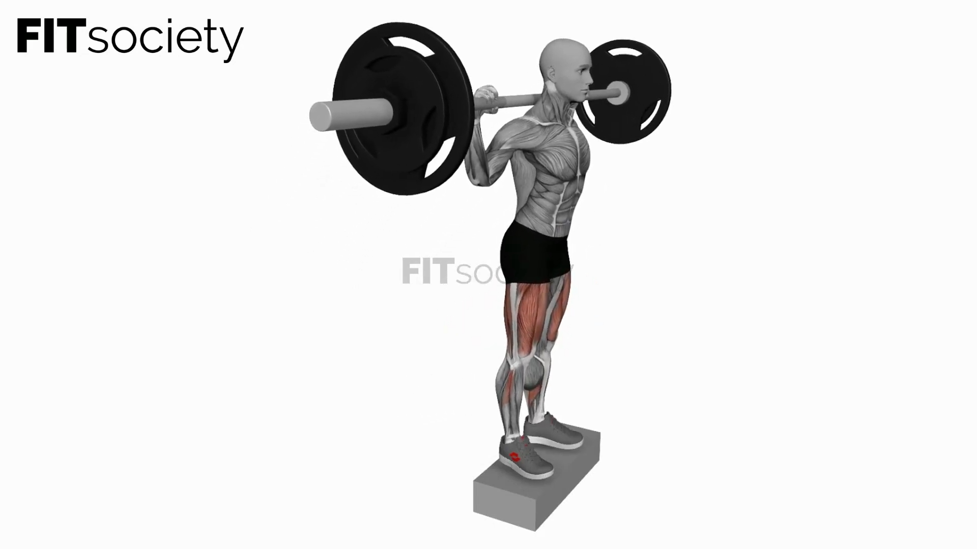 Barbell Rear Lunge On Box