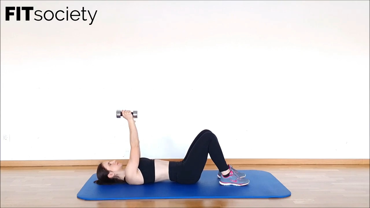 Dumbbell Laying Chest Flys