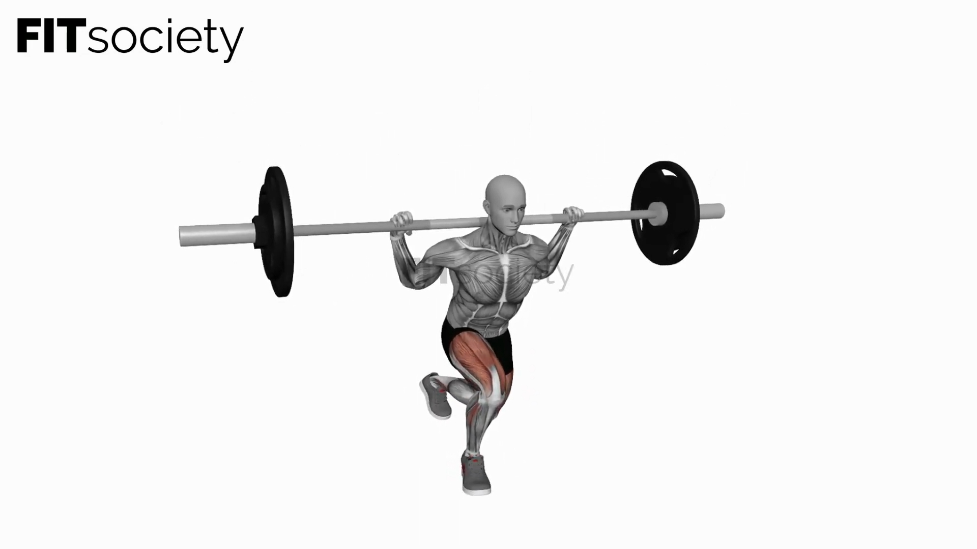 Barbell Curtsy Lunges
