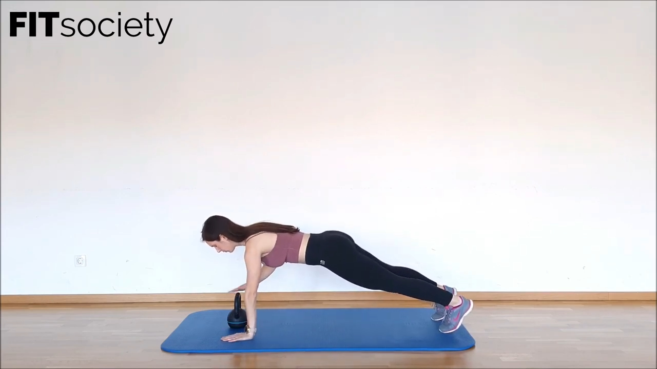 Kettlebell Plank Taps