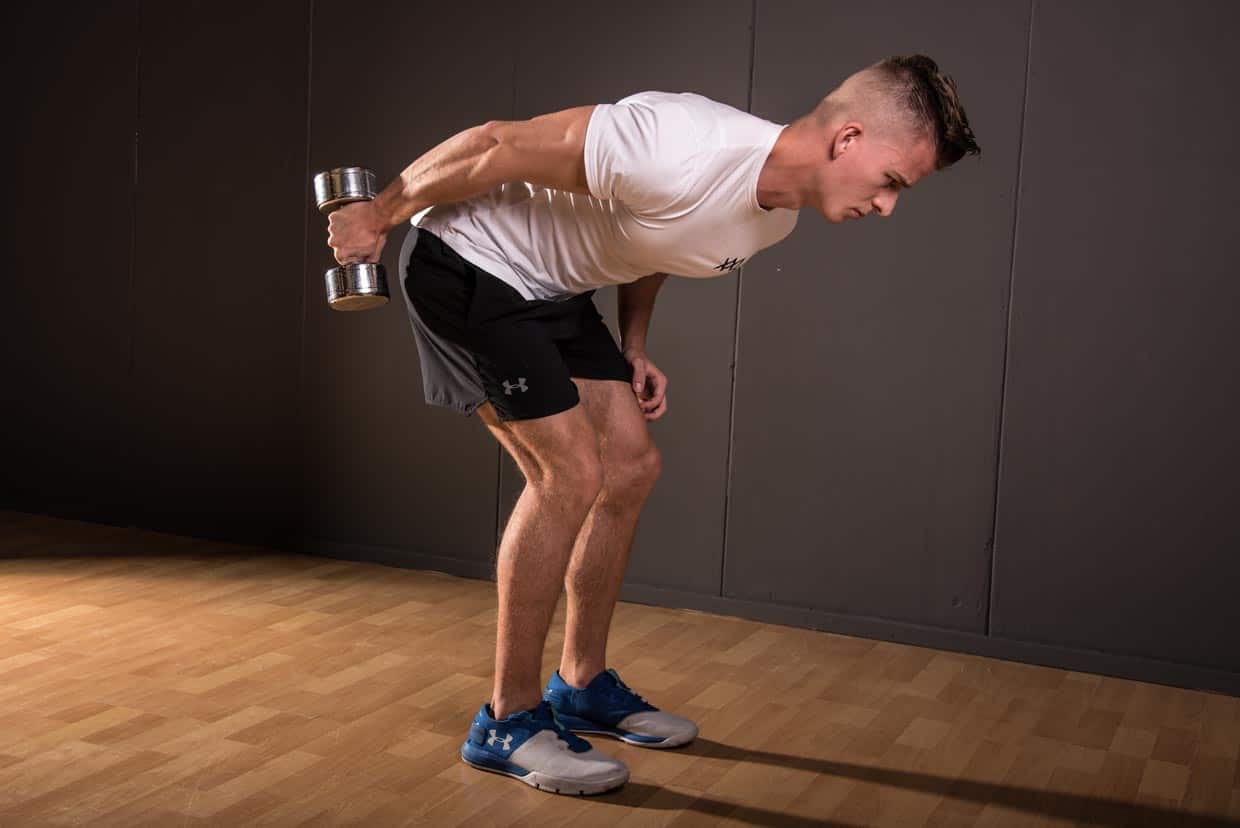 Standing Dumbbell Triceps Kickback