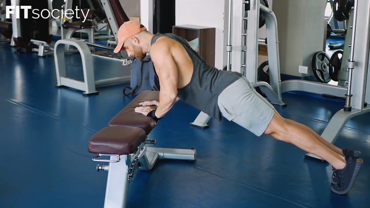 Incline Diamond Push-Ups