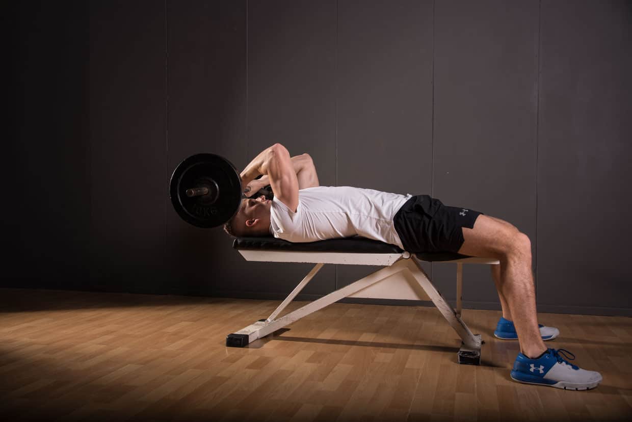 Barbell Lying Triceps Extension